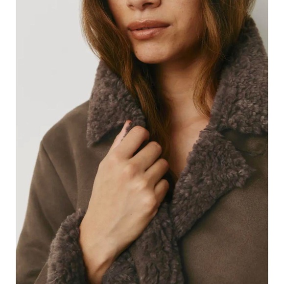 Reformation Edythe Coat chocolate brown size small great condition - Picture 5 of 5